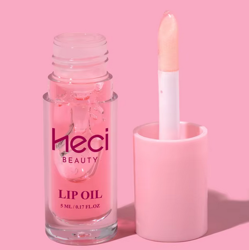 High-Quality Pink Lip Oil Gift – Vegan Moisturizing Gloss for Soft, Shiny Lips