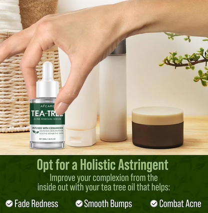 Tea Tree Acne Relief Serum – Vegan, Non-Sticky, Soothing Moisturizer for Balanced Skin